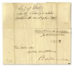 James Monroe Free Frank Signed as Secretary of State