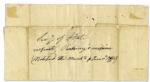 James Monroe Free Frank Signed as Secretary of State