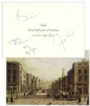 Queen Signed Holiday Card -- Signed by All Four Members of the Band Including Freddie Mercury -- With COA From Roger Epperson