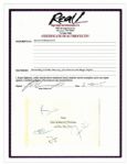 Queen Signed Holiday Card -- Signed by All Four Members of the Band Including Freddie Mercury -- With COA From Roger Epperson