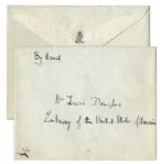 Elizabeth, the Queen Mother Autograph Letter Signed From Buckingham Palace -- ''...The King & I are so very touched by your kindness in sending us such a charming silver wedding present...''