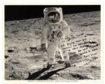 Buzz Aldrin Signed 8'' x 10'' Photograph on the Moon