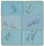 Autograph Book Signed by 45 Hollywood Stars Including, Carl ''Alfalfa'' Switzer, Bob Hope, Edward G. Robinson, Esther Williams, Dorothy Lamour, Jack Haley, Phil Harris & More