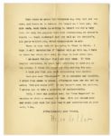 Helen Keller Typed Letter Signed -- ''...When I demanded to have the letter read to me, it couldn't be found! Teacher said, 'Just write another'...''