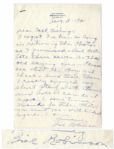 Bill Bojangles Robinson Autograph Letter Signed -- Robinson Writes to a Captain in the Army During WWII, ...Please see that the Boys get these...