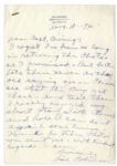 Bill ''Bojangles'' Robinson Autograph Letter Signed -- Robinson Writes to a Captain in the Army During WWII, ''...Please see that the Boys get these...''