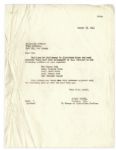 Bill ''Bojangles'' Robinson Autograph Letter Signed -- Robinson Writes to a Captain in the Army During WWII, ''...Please see that the Boys get these...''