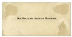 Alexander Graham Bell Signed Card