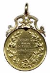 F.A. Cup Gold Winner's Medal Awarded to Newcastle United for the Famous ''Rainy Day Final'' in 1924 -- Accompanied by Two Original Team Photographs