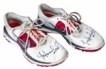 Michelle Wie Autographed & Worn Golf Shoes -- Wie Signs Her Name to Each Shoe