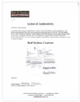 Red Skelton Twice-Signed Contract -- Pertains to Clips of His Show Used in ''Gremlins''