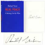Richard Nixon Signed Private Limited Edition of Real Peace -- Advance Copy Owned by Red Skelton