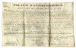 John Quincy Adams Land Grant Signed as President