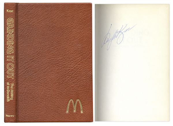 Ray Kroc Signed Copy of Grinding It Out: The Making of McDonalds
