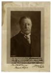 President William H. Taft Photograph Signed as President -- Signed on His Last Day in Office -- Measures 9.75'' x 13.75''