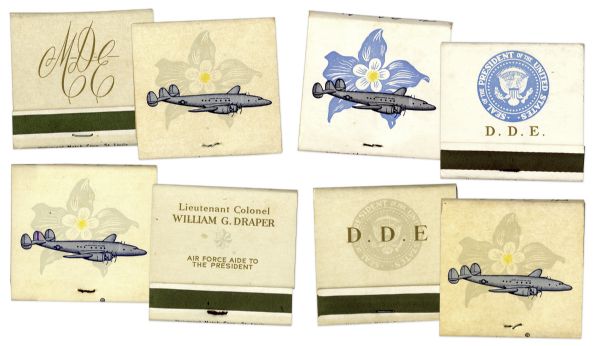 President Dwight D. Eisenhower Matchbooks Flown Aboard His Presidential Airplane