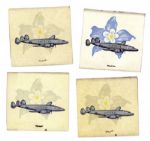 President Dwight D. Eisenhower Matchbooks Flown Aboard His Presidential Airplane