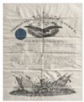 President Abraham Lincoln Military Document Signed From 1862 -- Near Fine With Full ''Abraham Lincoln'' Signature