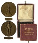 Bronze Olympic Medal From the 1920 Summer Olympics, Held in Antwerp, Belgium