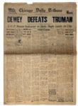 Dewey Defeats Truman Newspaper -- The Most Famous Newspaper Mistake of All Time