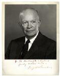 President Dwight Eisenhower Signed 11'' x 14'' Photograph