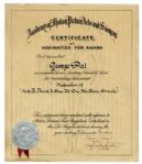 Academy Award Nomination for the Dr. Seuss Short Film And To Think I Saw it On Mulberry Street