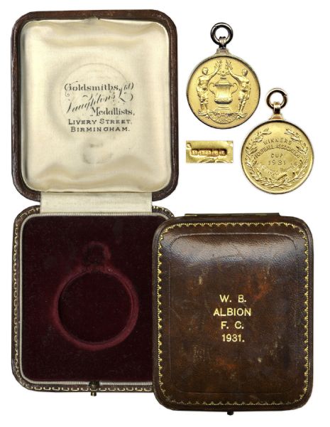 Gold F.A. Cup Winners Medal Won in 1931 by West Bromwich Albion