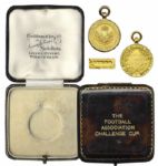 Gold F.A. Cup Runners-Up Medal Won by West Bromwich Albion Manager Fred Everiss in 1935