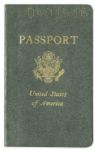 Heavyweight Champion Floyd Patterson Twice-Signed Passport