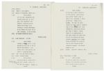 Rock Hudson's Own Script From the 1973 Academy Awards, When He Hosted It -- With COAs From Rock Hudson's Estate