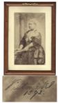 Queen Victoria Signed Photograph -- COA From PSA/DNA