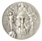 Silver Olympic Medal From the 1906 Summer Olympics, Held in Athens, Greece