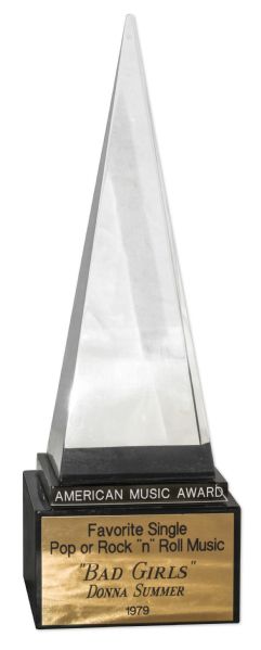 Donna Summer 1979 American Music Award for Bad Girls