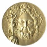 Gold Olympic Medal From the 1906 Summer Olympics, Held in Athens, Greece