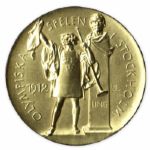 Gold Medal From the 1912 Summer Olympics, Held in Stockholm, Sweden