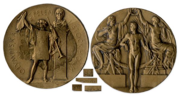 Bronze Medal From the 1912 Summer Olympics, Held in Stockholm, Sweden