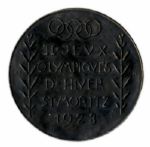 Bronze Olympic Medal From the 1928 Winter Olympics, Held in St. Moritz, Switzerland