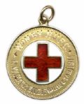 Gold Winner's Medal Won in 1911 by Director C.W. Wright of Newcastle United -- Accompanied by Two Original Team Photographs