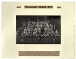 Gold Winner's Medal Won in 1911 by Director C.W. Wright of Newcastle United -- Accompanied by Two Original Team Photographs