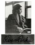 Rosa Parks Signed Photograph -- With COA From JSA