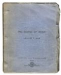 ''The Sound of Music'' Script Owned & Signed by Academy Award Nominated Cinematographer Ted McCord -- With McCord's Own Annotations and Notes