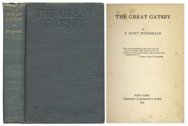 First Edition, First Printing of The Great Gatsby