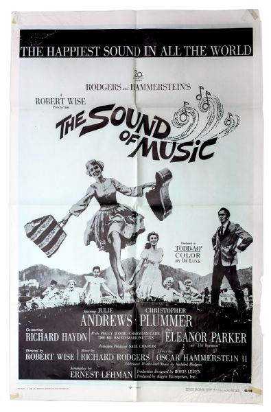 Sound of Music Large Poster From 1969 -- Measures 27 x 41