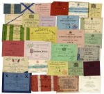 Lot of 29 British Royalty Tickets to Various Events -- Includes Tickets to the Coronations of King George V & VI, King Edward VII And Queen Elizabeth II
