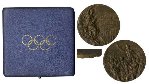 Bronze Medal From the 1952 Summer Olympics, Held in Helsinki, Finland