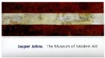Jasper Johns Signed 38'' x 40'' Poster of His Famous ''Flag'' Painting -- With Additional Postcard Signed by Johns