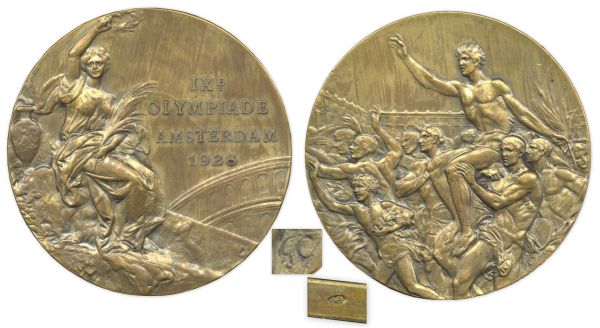Bronze Olympic Medal From the 1928 Summer Olympics, Held in Amsterdam, Netherlands