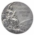 Silver Medal From the 1936 Summer Olympics, Held in Berlin, Germany -- Won by Swiss Gymnast Eugen Mack