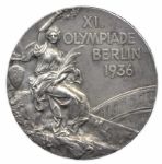 Silver Medal From the 1936 Summer Olympics, Held in Berlin, Germany -- Won by Swiss Gymnast Eugen Mack