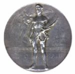 Silver Olympic Medal From the 1920 Summer Olympics, Held in Antwerp, Belgium